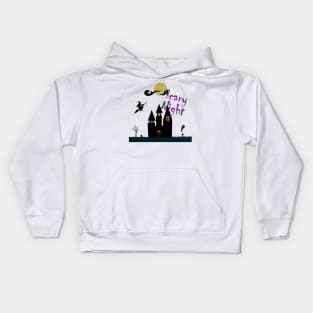 Scary Night Castle Kids Hoodie